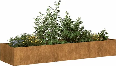Obrázok produktu pre vidaXL Kvetináč Rusty 280x80x40 cm Oceľ odolná voči poveternostným vplyvom