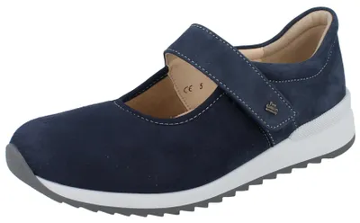 Produktbild von FINN COMFORT Stretch Assenza Damen Ballerina blau Nubukleder - Größe: UK 5