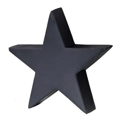 Produktbild von Deko-Stern Holz 20cm Schwarz Mango  Deko Tischdeko Mangoholz Holzdeko Aufsteller
