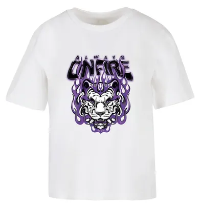 Image de Miss Tee - T-shirt « Always On Fire » pour femme TN3485 (XL) (blanc)