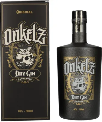 Produktbild von BÖHSE ONKELZ Handcrafted Dry Gin 46% Vol. 0,5l in Geschenkbox