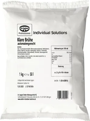 Produktbild von Dr. Oetker Klare Brühe Automatensuppe 1kg