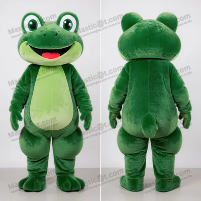 Produktbild von Waldgrüner MASTICOT Cartoon-Frosch-Maskottchen