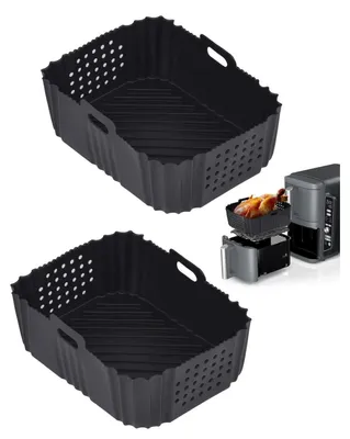Obrázok produktu pre Silikónová forma do fritézy Airfryer, objem 9,5 litra, dvojzónová, kompatibilná s modelmi Ninja AF400EU/AF300EU