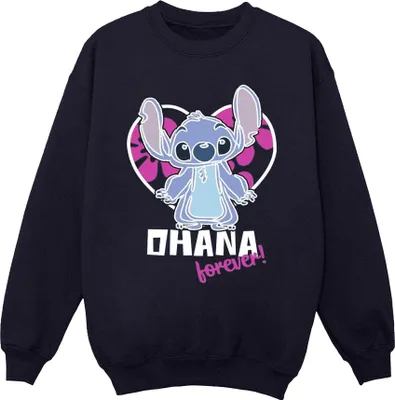 Produktbild von Disney - "Ohana Forever" Sweatshirt für Herren BI31183 (M) (Marineblau)
