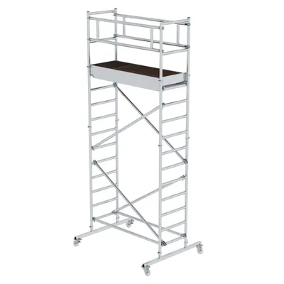 Produktbild von Günzburger Steigtechnik Standard-Rollgerüst 0,75 x 1,8 m Plattformhöhe 3,2 m - 166320