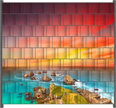 Produktbild von Wallario Zaunsichtschutz mit Motiv Himmel am Abend für Ein- und Doppelstabmatten Zäune in der Größe 200 x 180 cm