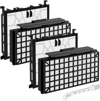 Image de Lot de filtres de purification d'air pour aspirateurs - Filtres HEPA et filtres moteur - Compatible avec Siemens - Améliore la qualité de l'air