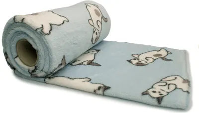 Immagine prodotto di Peluche Minky con stampa bilaterale gattini 50x160 cm