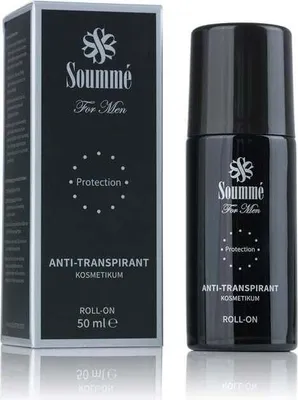 Produktbild von Soummé Antitranspirant Protection Roll-On for Men Kosmetikum 50 ml Schützt vor Schweiß- und Geruchsbildung  getestet für Männer Jungs