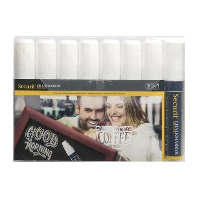 Produktbild von Securit Kreidestifte 15mm weiß (8 Stück)