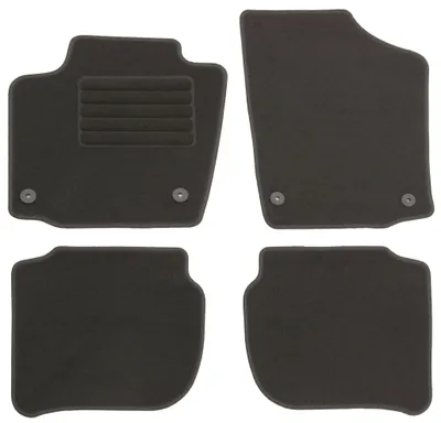 Fußmatten-Set für Skoda Rapid NH Spackback, 10/2013-, 4-teilig, Schwarz