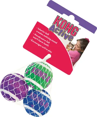 Zdjęcie produktu dla KONG 98532, Kot, Kula, Wielobarwny, 3 cm
