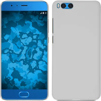 Produktbild von PhoneNatic Case kompatibel mit Xiaomi Mi Note 3 - Hülle weiß gummiert Hard-case Cover