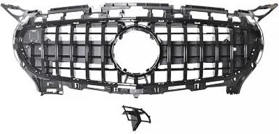 Produktbild von DIEDERICHS 1637940 Kühlergrill Frontgrill passend für MERCEDES-BENZ AMG GT (C190) Schwarz Glänzend