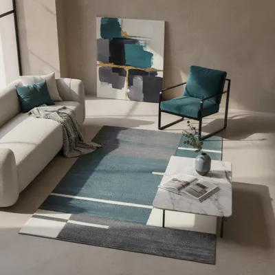 Teppich Kurzflor Karo Muster Polypropylen Wohnzimmer_Blau_Läufer_#sku_BARKHAWAII801501310BLUE-BARKHAWAII1201701310BLUE-BARKHAWAII1402001310BLUE-BARKHAWAII1602301310BLUE-BARKHAWAII2002901310BLUE-BARKHAWAII2403401310BLUE-BARKHAWAII2803701310BLUE#