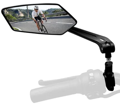 Produktbild von Fahrrad Rückspiegel Links HD 360° Verstellbar Schlagfest Universal für Mountainbike Ebike Motorrad