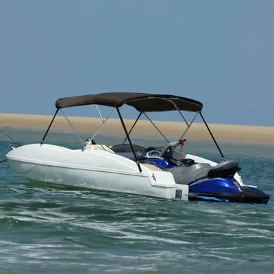 Obrázek produktu pro Bimini stříška se 3 oblouky Černá / 183 x 196 x 137 cm