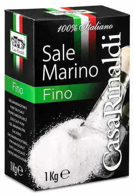 Produktbild von Casa Rinaldi feines Meersalz aus Italien in der Packung 1000g