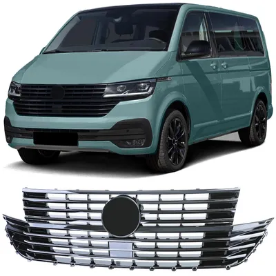 Produktbild von Sportgrill und Frontgrill Schwarz für Volkswagen T6.1 ab 2019