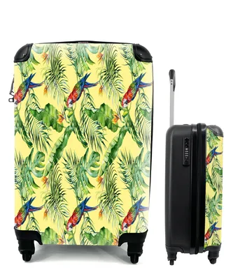 Produktbild von MuchoWow® Koffer Handgepäck Trolley Rollkoffer Kleine Reisekoffer mit 4 Rollen - Blumen - Paradiesvogelpflanze - Vogel - Cabin Size < 55x40x23 cm & 55x40x20 cm - Fotokoffer - Kabinenkoffer - Boardgepäck - Reise-Box - Reisekoffer - Reisegepäck - Koffer mit Bild - Trolley für Kinder