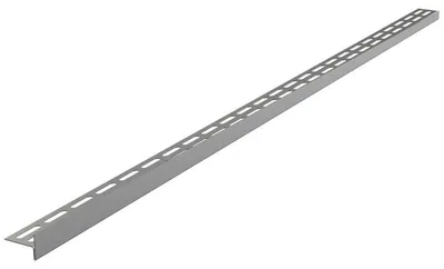 Zdjęcie produktu dla Listwa ze stali nierdzewnej do podłogi spadkowej, wysokość krawędzi 14 mm – prawa – 1200 mm