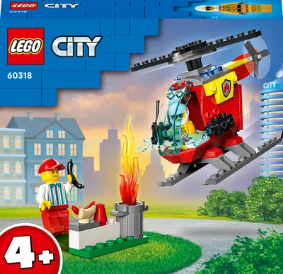Image de LEGO 60318 City Hélicoptère des pompiers avec pompier et élément de départ