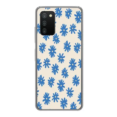 Produktbild von MuchoWow® Handyhülle Schutzhülle Hülle für Samsung Galaxy A03s Blume - Muster - Minimalismus Silikon Softcase Handy Hülle - Schutz