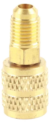 Obrázek produktu pro Adaptér pro klimatizační hadice R410A: 1/4" vnější závit SAE na 5/16" vnitřní závit SAE Adaptér pro klimatizační hadice R410A: 1/4" vnější závit SAE na 5/16" vnitřní závit SAE
