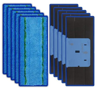 10 Mop-Pads für iRobot Braava Jet M6, Mikrofaser, waschbar
