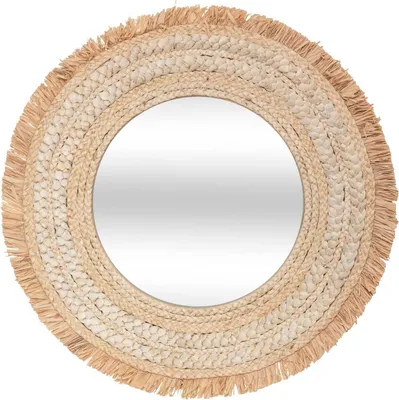 Produktbild von Geflochtener spiegel "célia" bast d68cm  - Atmosphera créateur d'intérieur