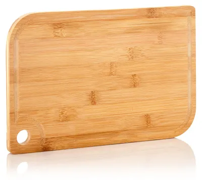 Image de Batvik planche à découper en bambou 33 x 1,5 x 23 cm (LxHxP) rainure à jus, variante:L