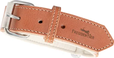 Produktbild von Hundehalsband aus Leder - Amstelpark Kollektion in Cognac – 32-42cm