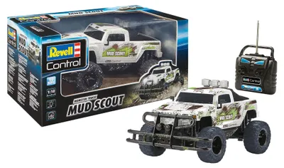 Immagine prodotto di Revell Control 24643 Nuovo Mud Scout 1:10 RC modello base auto monster truck elettrico trazione posteriore (24643)