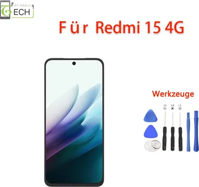 Produktbild von Für Xiaomi Redmi 15 4G 25062RN2DE LCD Display mit Rahmen Touchscreen Bildschirm