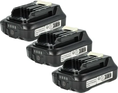 Produktbild von vhbw 3x Akku Ersatz für Makita 197396-9, 197402-0, 197406-2, 632F39-7, BL1015, 197390-1, 197402, 197394-3 für Werkzeug (2000 mAh, Li-Ion, 12 V)