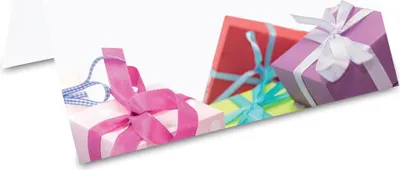 Produktbild von PRICARO Tischkarten "Geschenke", 50 Stück