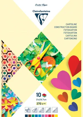 Produktbild von Clairefontaine 97344C, Kunstpapier, 270 g/m², 10 Blätter