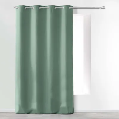 Verdunklungsvorhang mit Ösen, 140x260 cm, Salbeigrün, Mikrofaser
