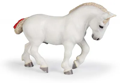 Image de Figurine de jeu Papo Percheron blanc