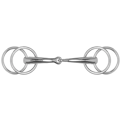 Produktbild von Waldhausen 4-Ringe Fahrtrense Einfach Gebrochen 16 mm Fahrgebiss 14,5 cm