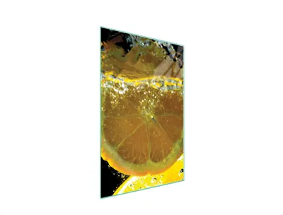Image de Planche à découper en verre 35x52 Citron