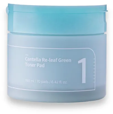 Numbuzin No.1 Centella Re-Leaf Green Toner Pad – zklidňující pleťové tamponky s centellou – 70 ks / 190 ml – obrázek 1