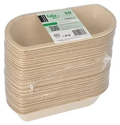 Produktbild von Snacktrays Zuckerrohr 3,1 cm x 7,6 cm x 15,4 cm natur