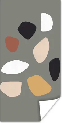 Produktbild von MuchoWow® Poster Minimalismus - Pastell - Gestaltung 60x120 cm - Wandschmuck