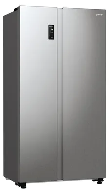 Produktbild von Gorenje NRR9185DABXL Side by Side Kühl-/Gefrierkombination, Gesamtvolumen 550 L, Gefrierteil 192 L, Kühlteil 358 L, Memory und FastFreeze Funktion, Grau Metallic