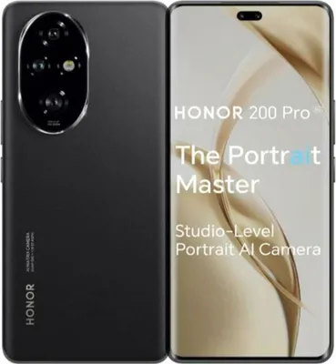 Produktbild von Honor 200 Pro, 17,2 cm (6.78"), 12 GB, 512 GB, 50 MP, Android 14, Schwarz