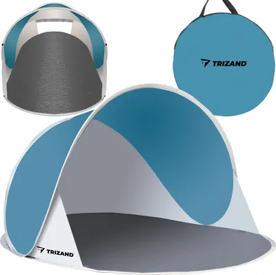 Produktbild von Plážový stan 145x100x70cm - tyrkys - šedý