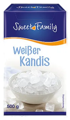 Immagine prodotto di SweetFamily zucchero di rocca bianco cristallino dolcezza 500g