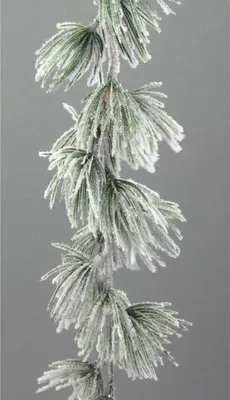 Produktbild von Künstliche beschneite Kieferngirlande 180 cm - Realistische Weihnachtsdeko grün